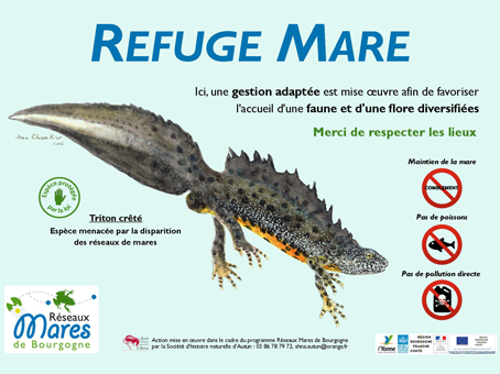 Panneau Refuge mare