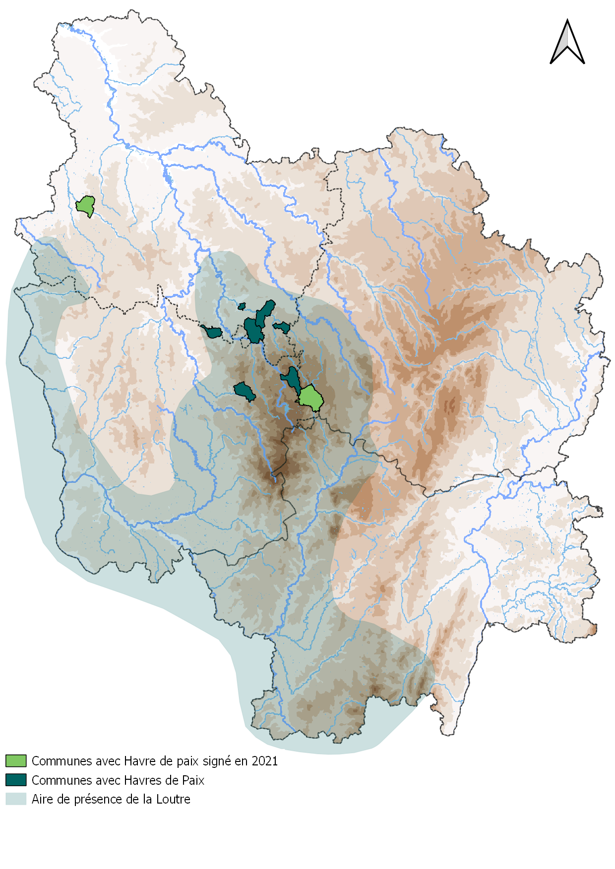 Cartographie des Refuges Havre de Paix © BBF